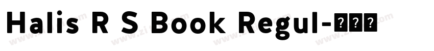 Halis R S Book Regul字体转换